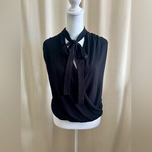 Anthropologie Tie-Neck Wrap Knit Top | Size XS